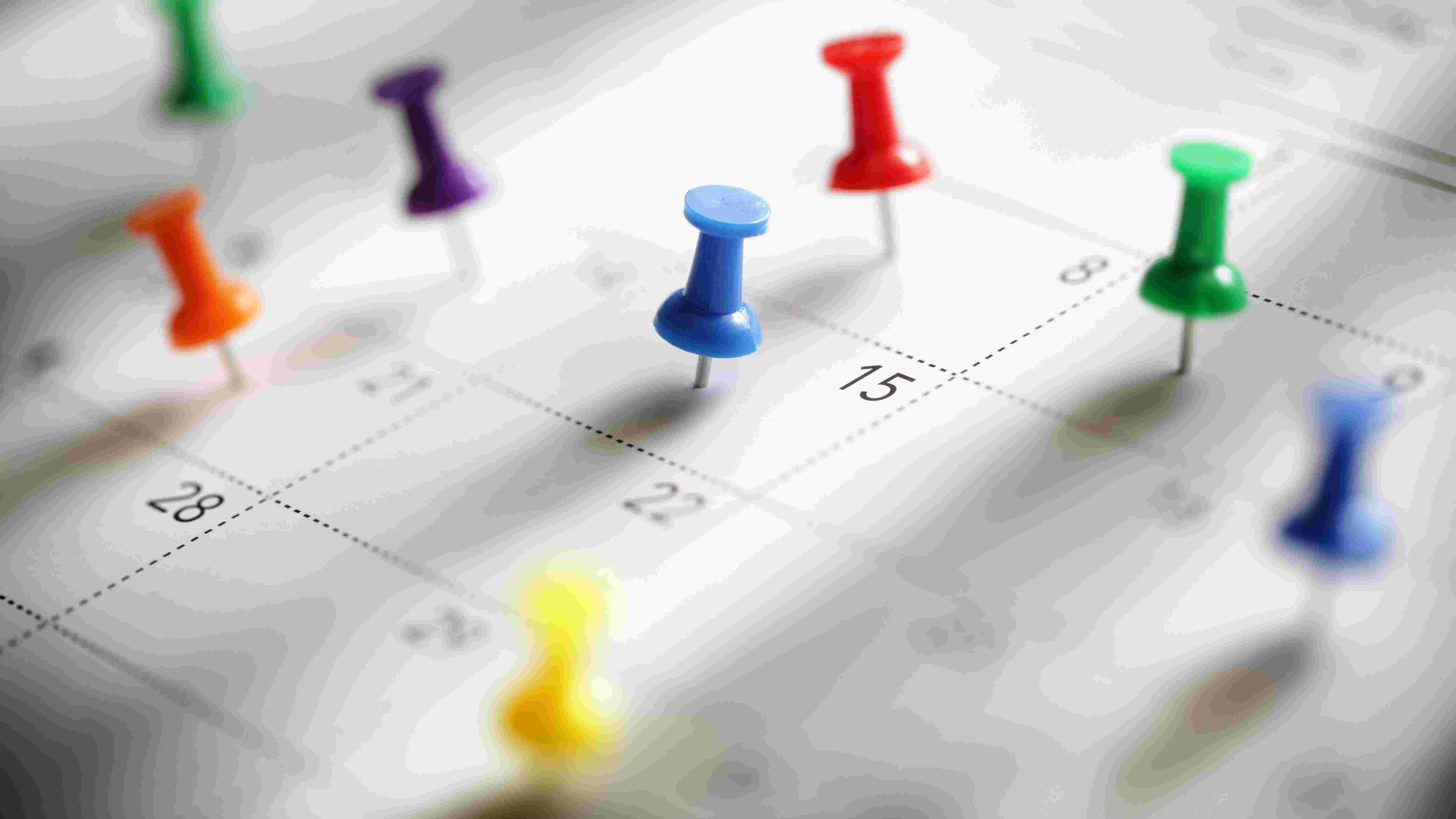 Sustainable Events calendar