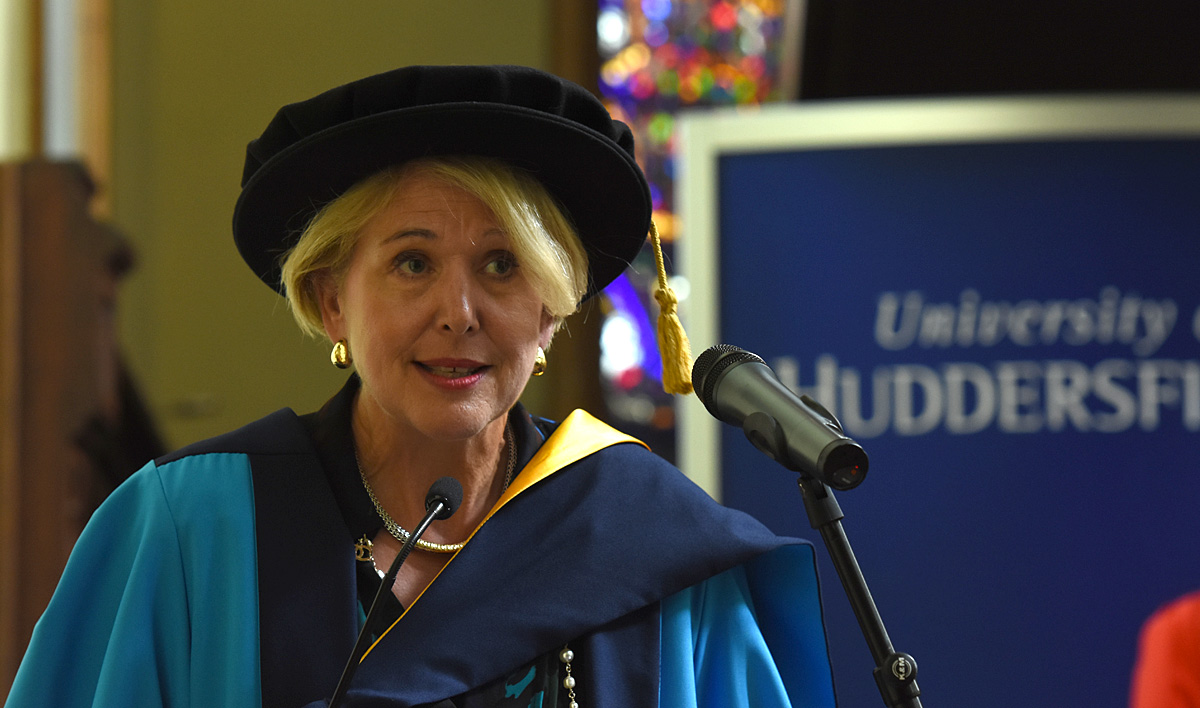 CEO of the Chartered Management Institute Ann Francke receiving her honorary award