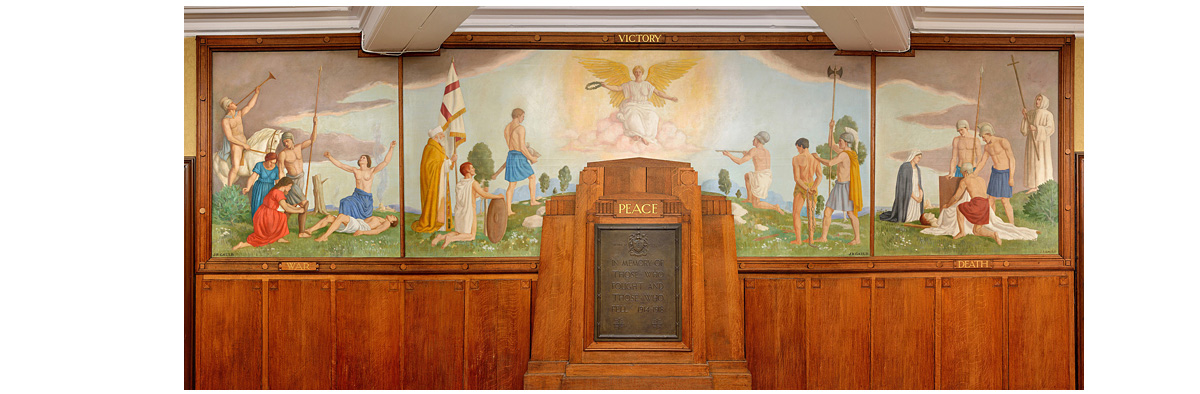 University of Huddersfield’s World War One memorial in the Ramsden Building